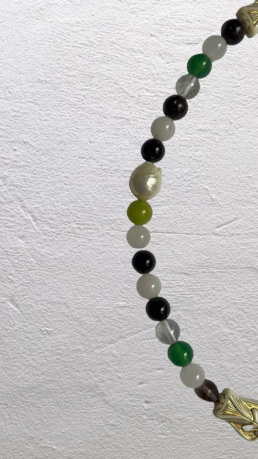 blonde necklace